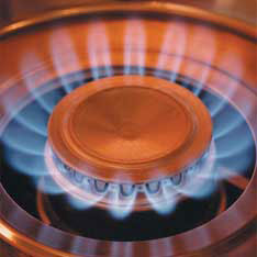 A natural gas burner